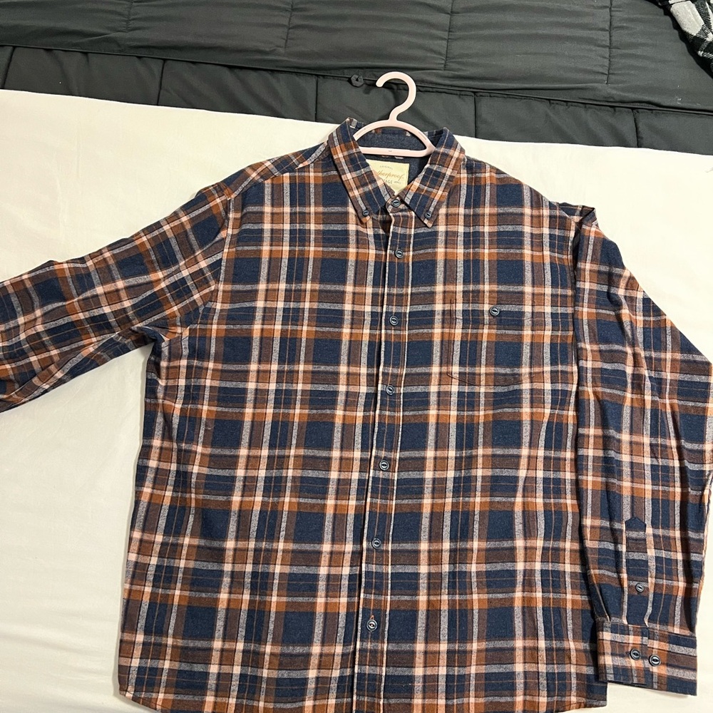 Weatherproof Blue Casual Button Down Shirt